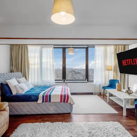 Appartamento Luxurious Downtown Penthouse With Spectacular Panorama Bucarest